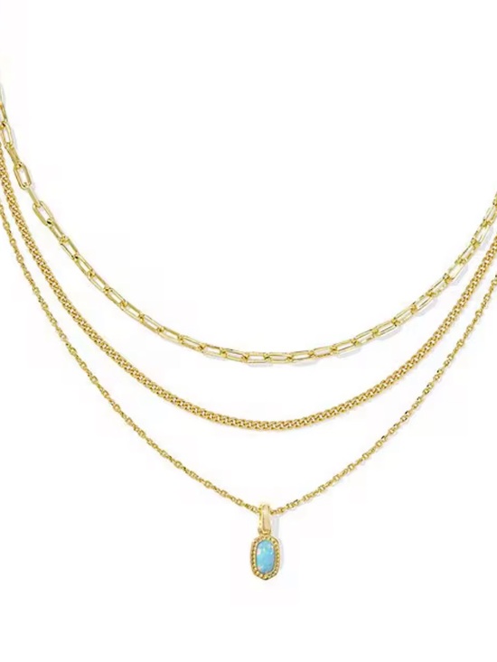 Kendra Scott Jewelry - Kendra Scott Mini Elisa Gold Triple Strand Necklace